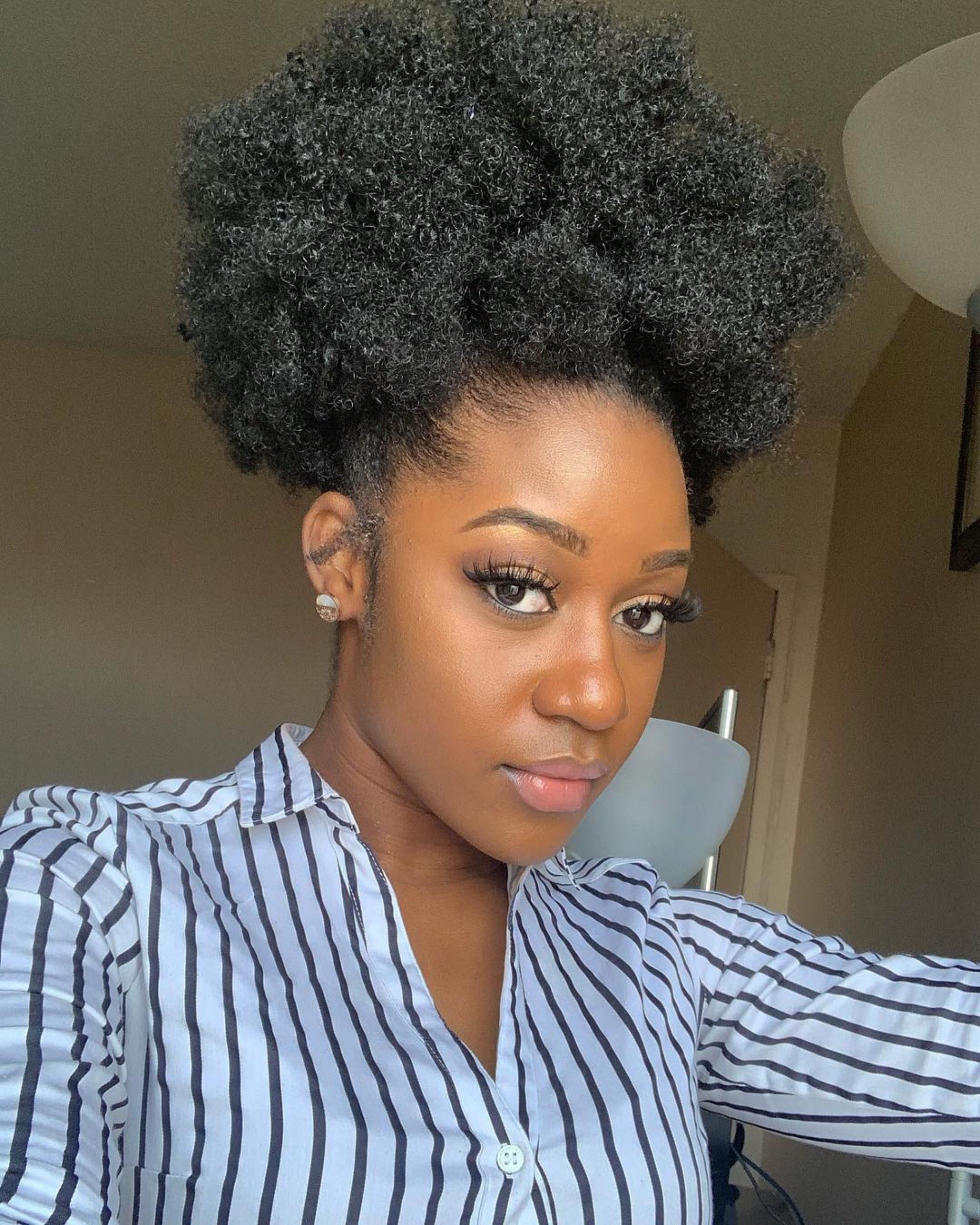 natural afro hairstyle