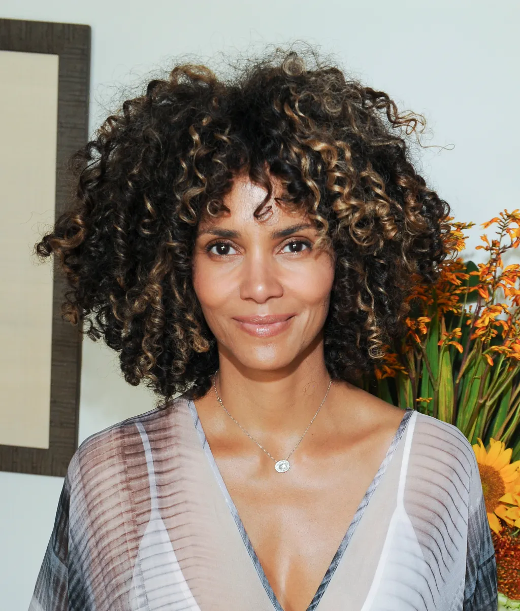 halle berry curly hair